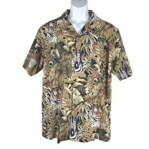 Stan‎ Ray Tour Shirt Animal Camo XL Short Sleeve Tiger Lion Zebra NWT TP-3490